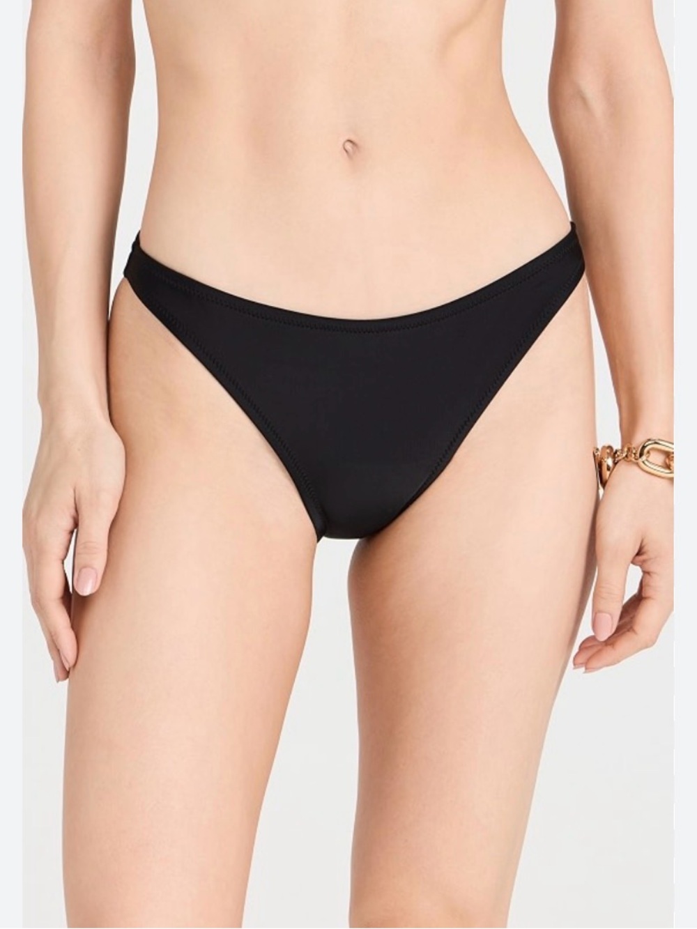 Palmacea Swimwear Black Bikini Bottoms Size Small NWT Luxury Colombian Swim Chee